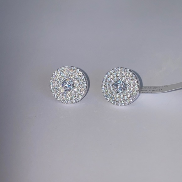 Sterling silver and CZ earrings